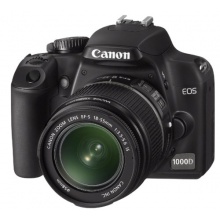 Canon EOS 1000D SLR-Digitalkamera (10 Megapixel, Live-View) Kit inkl. EF-S 18-55mm IS Bild 1