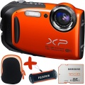 Fuji XP70 Orange Waterproof Unterwasserkamera Bundle Bild 1