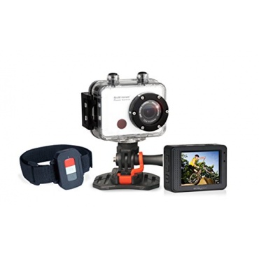 GoXtreme Easypix Power Control Full HD Helmkamera mit wasserdichtem Gehäuse weiß Bild 1