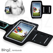 TheBlingZ Sport Armband fur Samsung Galaxy S2 S3 S4 Handy Schwarz Bild 1