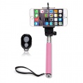 iGard Selfie Stick Stange Halterung Bluetooth Rosa Bild 1