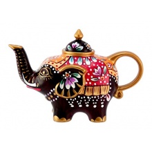 Elefant Teekanne aus Porzellan mit Deckel 0,8l 1826 Bild 1