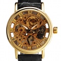 Herren Wunderschne Ultra-dnne goldige Uhr Armbanduhr Bild 1