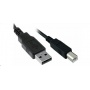 USB 2.0 Typ A Stecker auf Typ B Stecker Druckerkabel - Schwarz 2 Meter Bild 1