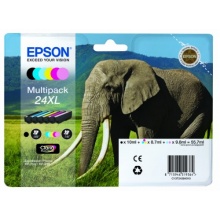 Epson T2438 Tintenpatrone Elefant, Multipack, 6-farbig Bild 1