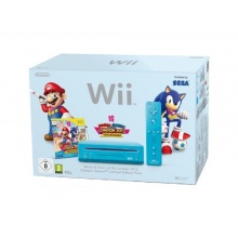 Nintendo Wii Konsole Mario & Sonic Olympischen Spielen blau Bild 1