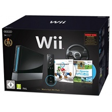 Nintendo Wii Mario Kart Pak Konsole schwarz Bild 1