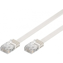 Flachkabel 10m wei Ethernet LAN Patchkabel Gigabit Netzwerkkabel Bild 1