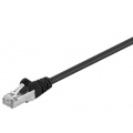 LAN Kabel 0,50m schwarz, Ethernet Gigabit LAN Bild 1