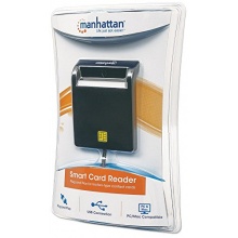 Manhattan externer SMART-Kartenleser USB 2.0 schwarz Bild 1