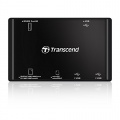 Transcend Hi-Speed externes Kartenlesegert 3 USB Hubs schwarz Bild 1