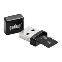 Goobay micro SD/SDHC externer Kartenleser USB 2.0 schwarz Bild 1