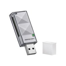 Goobay SD/SDHC externer Kartenleser USB 2.0 silber Bild 1