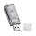 Goobay SD/SDHC externer Kartenleser USB 2.0 silber Bild 1
