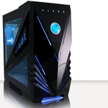 VIBOX Tactician Blau Midi Gaming PC Gehäuse Tower Bild 1