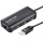 Ugreen 3 Ports USB 2.0 Hub 10/100Mbps Ethernet Schwarz Bild 1