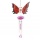 Dekoratives Windspiel Schmetterling Feng-Shui Rot 40cm Bild 1