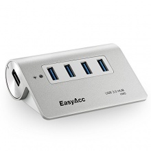 EasyAcc Super Speed USB 3.0 4 Port Hub Aluminum Hub Bild 1