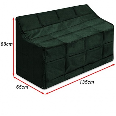 Abdeckhaube für Gartenbank 2-Sitzer 135 x 65 x 88 cm - Abdeckung Abdeckplane Gartenmöbel Bild 1