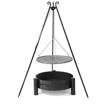 Schwenkgrill Dreibein 50cm inkl. Feuerschale Pan 33, 60cm, Grillstelle von Farmcook Bild 1