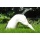 Figur halber Hund H 25 x L 33 cm Gartendeko aus Kunstharz Bild 3