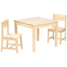 KidKraft 21221 - Aspen Tisch mit 2 Sthlen - natur Bild 1