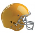 Rawlings IMPULSE Adult Football Helmet L Yellow Bild 1
