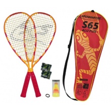 MTS Sportartikel GmbH Badmintonset Fullcover gelbrot Bild 1