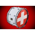 drum-tec Nation - Schweiz 18 Zoll Marching Bass Drum Bild 1