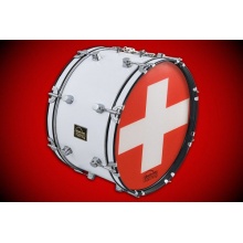 drum-tec Nation - Schweiz 18 Zoll Marching Bass Drum Bild 1