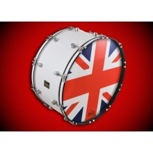 drum-tec Nation - England UK 26 Zoll Marching Bass Drum Bild 1