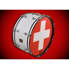 drum-tec Nation - Schweiz 22 Zoll Marching Bass Drum Bild 1