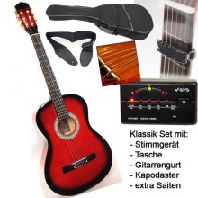 Schler Klassik Konzertgitarre in rot schattiert Bild 1