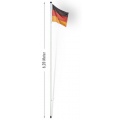 Aluminium Fahnenmast 6,20 Meter, inkl. Deutschland-Flagge Bild 1