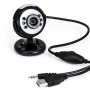 CSL USB Webcam inkl. Mikrofon mit 6 LEDs HD  Bild 1