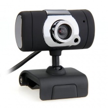 USB 2,0 HD Webcam mit Mikrofon DrehbaR Schwarz  Bild 1