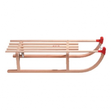 Gloco Davoser Schlitten aus Buchenholz mit Lattensitz,