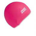 Zoggs Erwachsene Badekappe Swim Cap Silikon, Pink Bild 1
