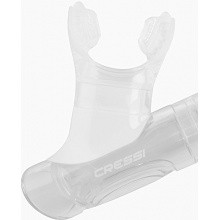 Cressi Schnorchel Mini Dry Clear, White, ES258860 Bild 1