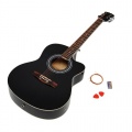 ts-ideen  Elektro Akustik Gitarre Westerngitarre schwarz Pickup Bild 1