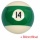 VARIOUS Billardkugeln Poolball Nr.14 57,2mm 2-1/4 Bild 3