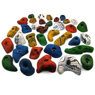 Dein-Klettershop 35 Stück Klettergriffe Kinder bunt Bild 1