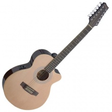 Stagg 25020076 SA40MJCFI N MINI Jumbo Maho Spruce Electro Akustik Gitarre Bild 1