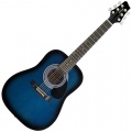 Stagg 25014350 schwarz201 Burs Dreadnought Akustik Gitarre blau Bild 1