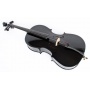 schwarzes Cello inklusive Bogen und Tasche Bild 1