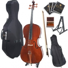 Cecilio CCO 300 Cello mit Softtragetasche Koffer Kolofonium Bogen und Saiten Bild 1