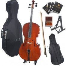 Cecilio CCO 500 Cello mit Softtragetasche Koffer Kolofonium Bogen und Saiten  Bild 1