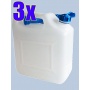3 Wasserkanister ECO 10 Liter mit Rohr von BAUPROFI Bild 1