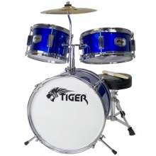 Tiger JDS7-BL 3-teiliges Schlagzeugset - Blau Bild 1