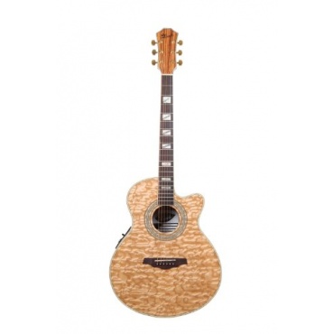 Lindo Gitarren PB-EQ Piebald Ash der Master of Tone Series Elektro-Akustische Gitarre Bild 1